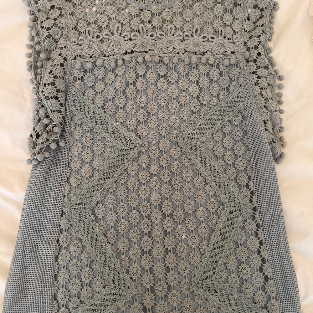Silver Blue floral dress